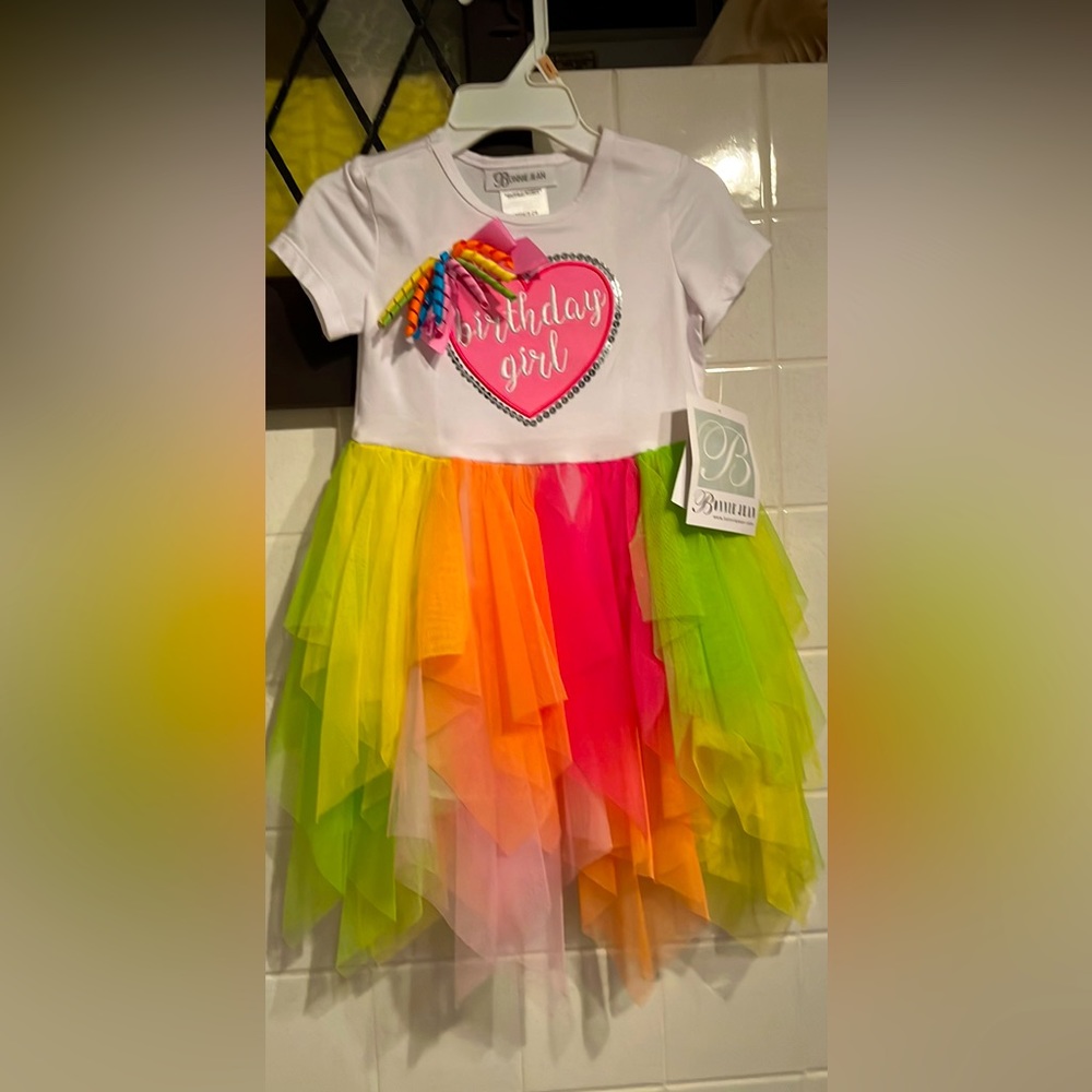 Bonnie Jean Birthday Girl's Heart Tutu Dress